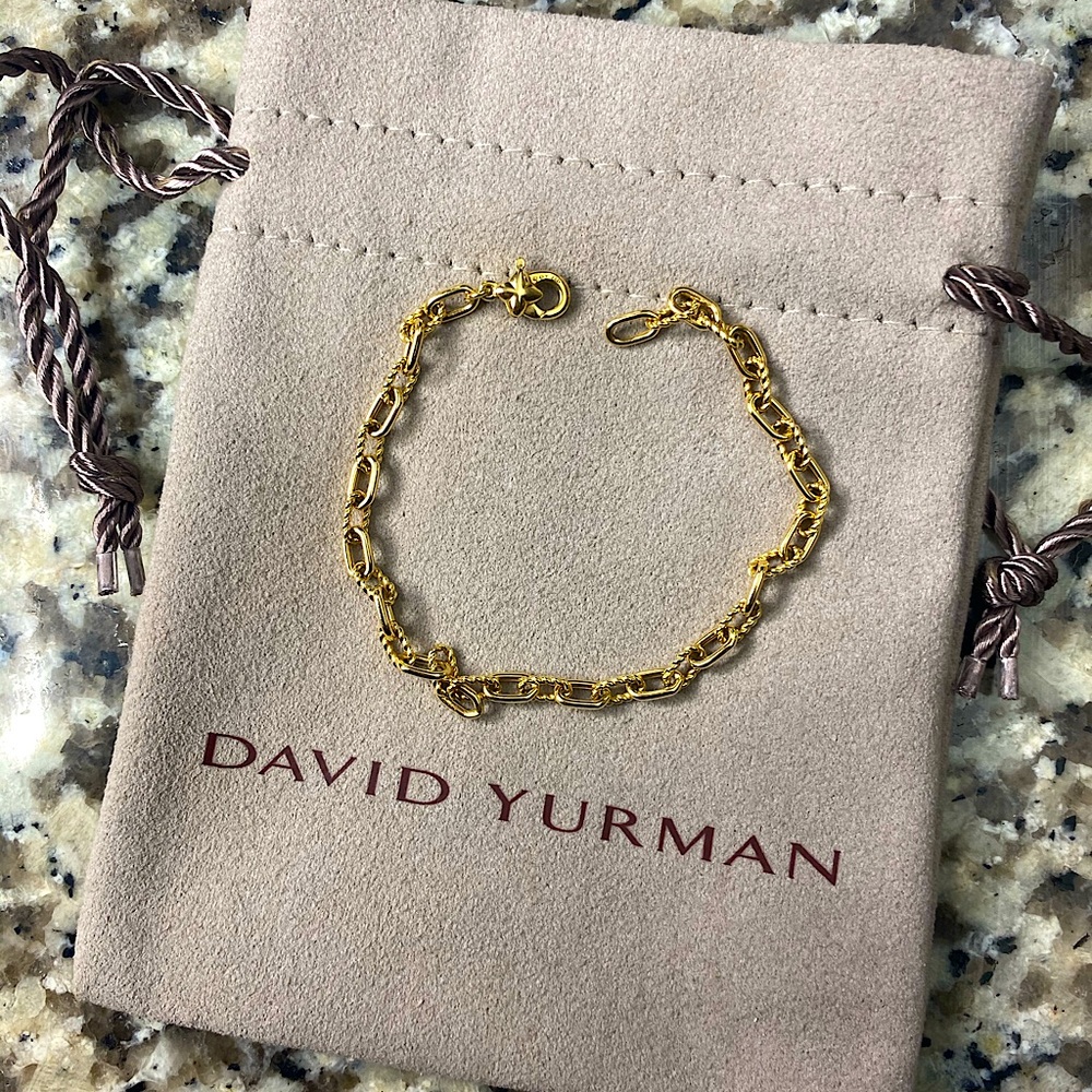 DY Madison Thin Bracelet in 18K Gold, 3mm